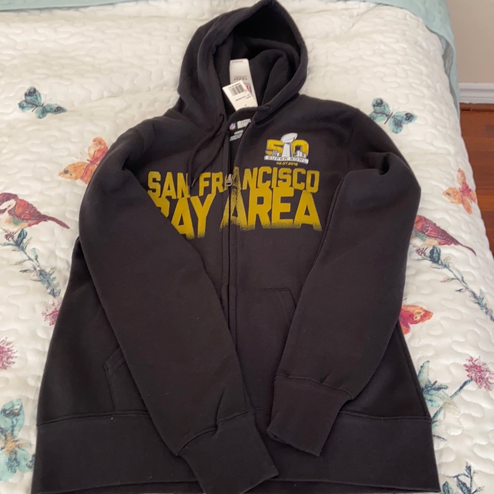 Sweatshirt 49ers  black and gold.